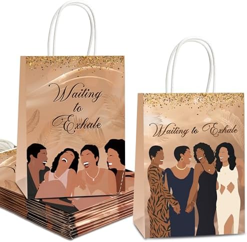 Bolsas de Regalo Elegantes READIGO de 16 Piezas para Fiestas Nocturnas, Silueta de Mujer para Cumpleaños y Celebraciones del Mes de la Historia Negra - imagen 1
