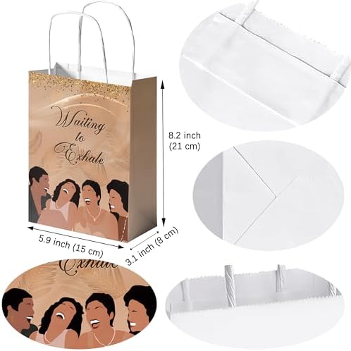 Bolsas de Regalo Elegantes READIGO de 16 Piezas para Fiestas Nocturnas, Silueta de Mujer para Cumpleaños y Celebraciones del Mes de la Historia Negra - imagen 2