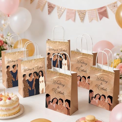 Bolsas de Regalo Elegantes READIGO de 16 Piezas para Fiestas Nocturnas, Silueta de Mujer para Cumpleaños y Celebraciones del Mes de la Historia Negra - imagen 3