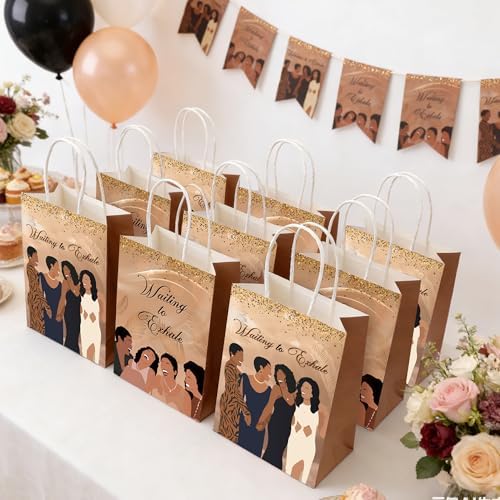 Bolsas de Regalo Elegantes READIGO de 16 Piezas para Fiestas Nocturnas, Silueta de Mujer para Cumpleaños y Celebraciones del Mes de la Historia Negra - imagen 4