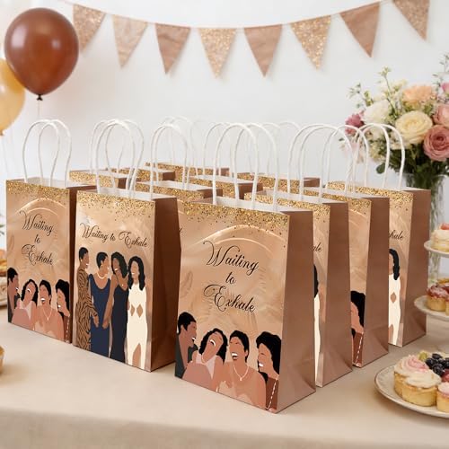Bolsas de Regalo Elegantes READIGO de 16 Piezas para Fiestas Nocturnas, Silueta de Mujer para Cumpleaños y Celebraciones del Mes de la Historia Negra - imagen 7