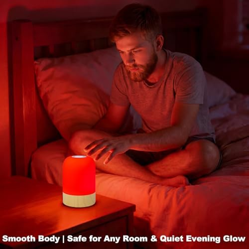 Lámpara de Noche Aoife 670nm con Luz Roja, 4 Modos de Color, 10 Niveles de Brillo, Control Táctil y Remoto, Temporizador, Iluminación Ambiental para - imagen 7