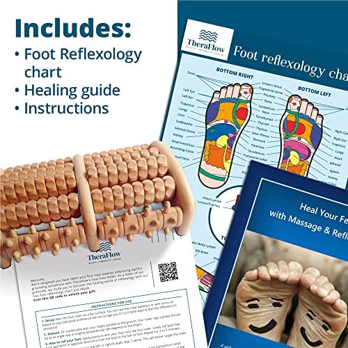 Masajeador de pies de madera TheraFlow para neuropatía, dolor en el talón y alivio de fascitis plantar | Masaje de tejido profundo y relajación | - imagen 8
