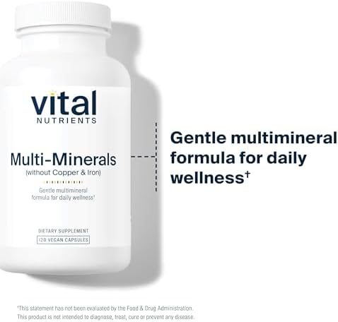 Multi Minerales Vital Nutrients - Fórmula Citrato/Malato (Sin Cobre ni Hierro) - Multimineral Vegano Diario - Libre de Gluten, Lácteos y Soja - No - imagen 6
