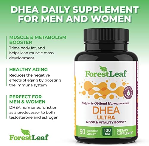 Suplemento de DHEA 100mg | DHEA para Mujeres y Hombres | Dehidroepiandrosterona Micronizada de Alta Pureza | Energía, Balance Hormonal, - imagen 5