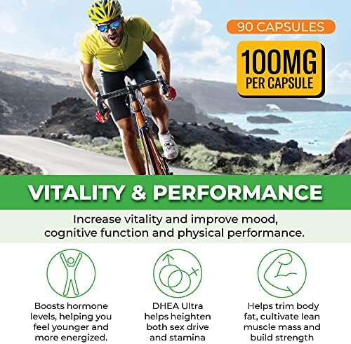 Suplemento de DHEA 100mg | DHEA para Mujeres y Hombres | Dehidroepiandrosterona Micronizada de Alta Pureza | Energía, Balance Hormonal, - imagen 6