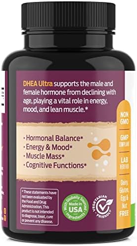 Suplemento de DHEA 100mg | DHEA para Mujeres y Hombres | Dehidroepiandrosterona Micronizada de Alta Pureza | Energía, Balance Hormonal, - imagen 8