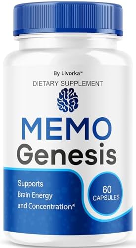 Cápsulas Memo Genesis - Suplemento Natural para la Salud Cerebral, 60 Cápsulas para 1 Mes, Apoyo Cognitivo y Enfoque Claro - imagen 1