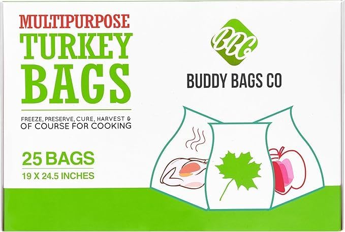 Bolsas para Horno de Pavo Multipropósito Buddy Bags Co - Hechas en EE. UU. - 19 x 24.5 - Paquete de 25 - imagen 2