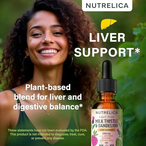Soporte Hepático de Cardo Mariano y Diente de León con Remolacha, Alcachofa y Bardana – Fórmula Herbal Detox 1200mg, Sin Azúcar, Sin Alcohol, Vegano, - imagen 2