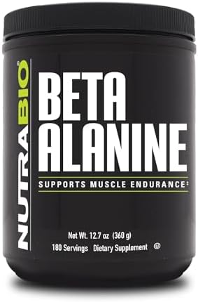 Suplemento Pre-Entreno NutraBio Beta Alanina - Polvo de Beta Alanina - 360g - imagen 1