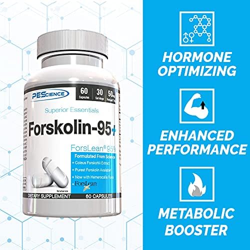 Cápsulas PEScience Forskolin-95+, 95% de Forskolina de Extracto de Coleus Forskohlii con Extracto de Hemerocallis Fulva, 50mg, 60 piezas - imagen 2