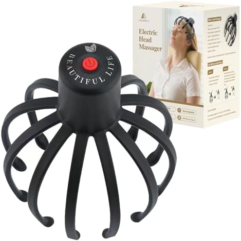 Masajeador Eléctrico para el Cuero Cabelludo AULMEILA con 3 Modos, Masajeador Portátil Inalámbrico de 360 Grados, Regalo Ideal para Cumpleaños y - imagen 1