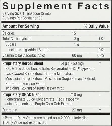 Resveratrol Reserve Sin Alcohol de Nature's Answer, 5 Onzas Líquidas | Rico en Antioxidantes | Apoya la Salud General y el Sistema Inmunológico | - imagen 3