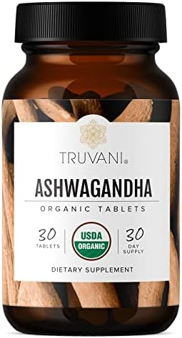 Truvani Ashwagandha Orgánico | Energía Diaria, Apoyo al Ánimo, Salud Cerebral | Crecimiento Muscular y Resistencia | Sueño Saludable | No OGM | - imagen 1