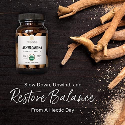 Truvani Ashwagandha Orgánico | Energía Diaria, Apoyo al Ánimo, Salud Cerebral | Crecimiento Muscular y Resistencia | Sueño Saludable | No OGM | - imagen 2