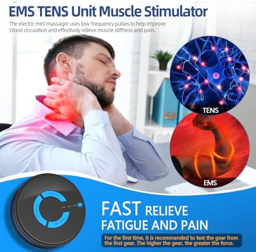 Masajeador Mini, Estimulador Muscular TENS Inteligente Recargable para Alivio del Dolor - Masajeador EMS de Tejido Profundo Elegible para FSA o HSA - imagen 3