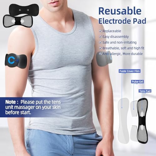 Masajeador Mini, Estimulador Muscular TENS Inteligente Recargable para Alivio del Dolor - Masajeador EMS de Tejido Profundo Elegible para FSA o HSA - imagen 4