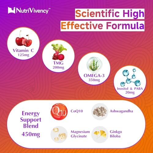 Gomitas de Complejo de Vitaminas B Metiladas, Todas las Vitaminas B para Hombres y Mujeres, con Omega-3, Ashwagandha, Magnesio, Vitamina C, CoQ10 y - imagen 4