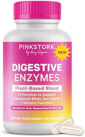 Digestive Enzymes Pink Stork para Mujeres | Apoya la Digestión, Salud Intestinal, Alivio de Inflamación, Metabolismo + Absorción de Nutrientes | - imagen 1
