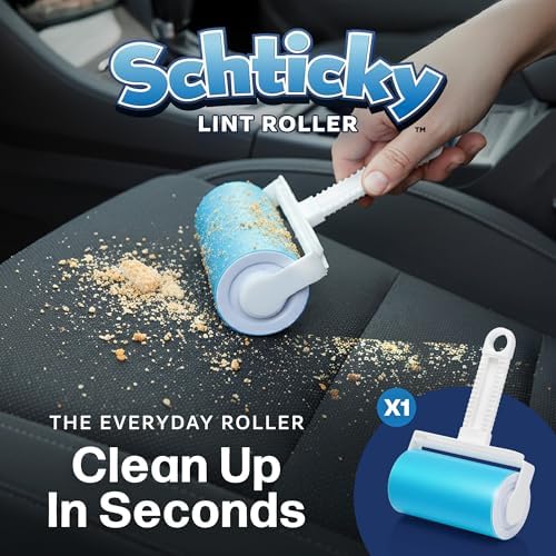 Set de Rodillos Adhesivos Schticky - Rodillo Lavable y Reutilizable para Ropa, Sofá, Muebles y Pelo de Mascotas - Limpia Rápido con Schticky (3 - imagen 6