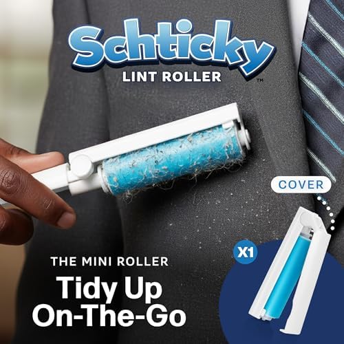 Set de Rodillos Adhesivos Schticky - Rodillo Lavable y Reutilizable para Ropa, Sofá, Muebles y Pelo de Mascotas - Limpia Rápido con Schticky (3 - imagen 8