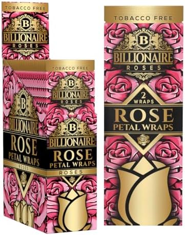 Billionaire Envolturas de Pétalos de Rosa - Orgánicas y Sin Tabaco - (Paquete de 25) - imagen 1