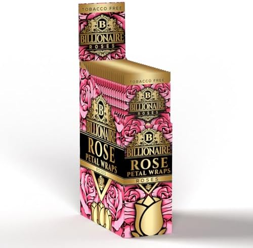 Billionaire Envolturas de Pétalos de Rosa - Orgánicas y Sin Tabaco - (Paquete de 25) - imagen 2
