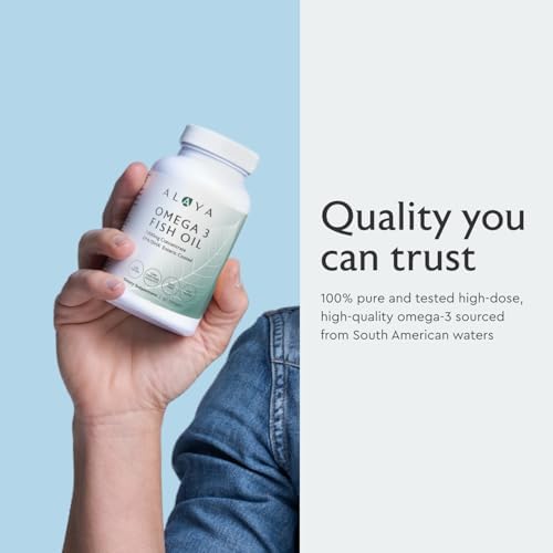 Alaya Naturals - Aceite de Pescado Omega 3, 1000 mcg, 60 Cápsulas Blandas, No GMO, Sin Sabor a Pescado - imagen 5