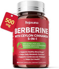 HojaSana Complejo de Berberina 5 en 1 500mg con Canela de Ceilán, Cromo, ALA y Extracto de Pimienta Negra — Apoyo Inmunológico y Bienestar - imagen 1