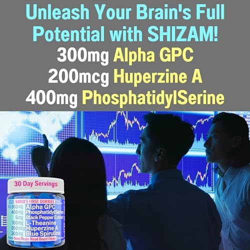 Gomitas de Alpha GPC, Huperzina A, Fosfatidilserina, L-Teanina, Espirulina Azul y Bioperina - Suplemento de Alpha-GPC y más - imagen 3