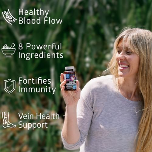 Suplemento Premium para la Circulación Sanguínea Number One Nutrition para Hombres y Mujeres [8 Hierbas y Vitaminas Poderosas] 90 Cápsulas Naturales - imagen 3