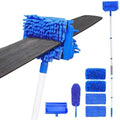 Limpiador de Ventiladores de Techo con Extensión de 72 y 4 Paños Reutilizables, Herramienta Flexible de Microfibra para Limpieza de Aspas, Zócalos, - imagen 1