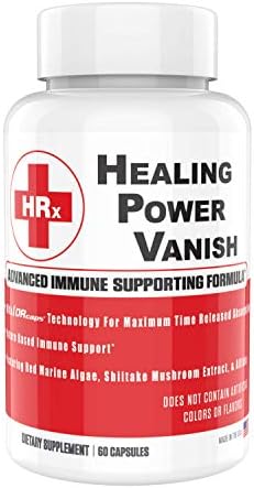 Herp Rescue Vanish, Suplemento de Hongos para Mujeres, Apoyo Inmunológico, Champiñón Shiitake Puro, Beta Glucano, Algas Marinas Rojas, 60 Cápsulas - imagen 1