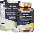 Suplementos Cerebrales 25 en 1 para Memoria y Enfoque - Nootrópico Cognitivo Diario con L-Tirosina, Bacopa Monnieri, Ginkgo Biloba, Alpha GPC - Sin - imagen 1