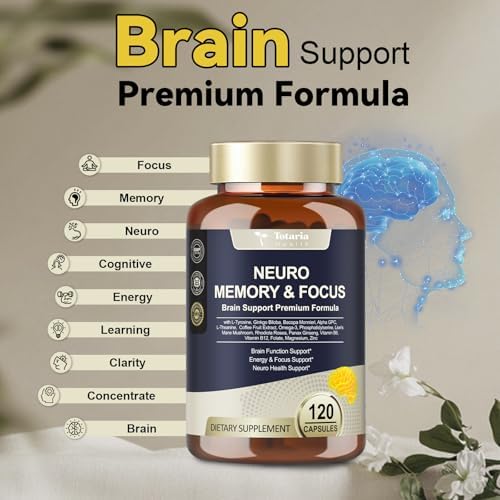 Suplementos Cerebrales 25 en 1 para Memoria y Enfoque - Nootrópico Cognitivo Diario con L-Tirosina, Bacopa Monnieri, Ginkgo Biloba, Alpha GPC - Sin - imagen 3