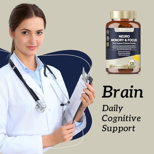 Suplementos Cerebrales 25 en 1 para Memoria y Enfoque - Nootrópico Cognitivo Diario con L-Tirosina, Bacopa Monnieri, Ginkgo Biloba, Alpha GPC - Sin - imagen 7
