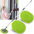 Mopa Limpiadora de Paredes Verde con Mango Extensible de 66’’, Mopa para Techos con Ángulo de 15°, Ideal para Lavado de Paredes - imagen 1