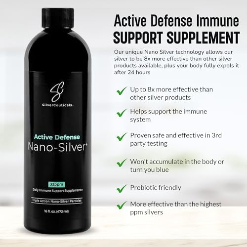 Plata Coloidal con Tecnología Nano - 32ppm 8oz - 8X Más Efectiva - Soporte Inmunológico Natural - A partir de 5 Años - Sin Sabor ni Olor - Probado - imagen 4