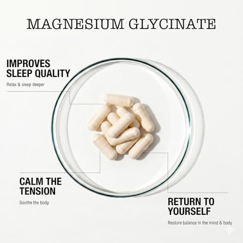 Zenium - Glicinato de Magnesio para Dormir, Quelado, 600mg por Porción, 120 Cápsulas | Alta Absorción | Alivio de Tensión y Nerviosismo | Suplemento - imagen 4