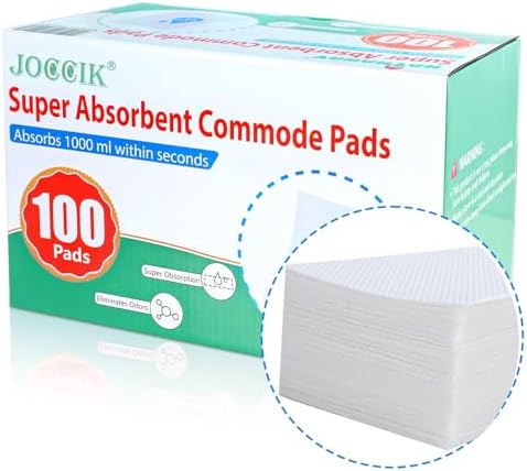 Paquete de 100 Almohadillas Súper Absorbentes para Inodoros de Silla, Cubetas y Bañeras - imagen 2