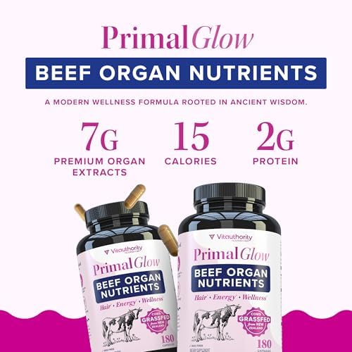 Suplemento de Órganos de Res para Mujeres | Bovina de Nueva Zelanda Alimentada con Pasto | 7 Extractos de Órganos: Hígado, Corazón, Riñón, Médula - imagen 3