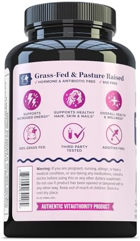Suplemento de Órganos de Res para Mujeres | Bovina de Nueva Zelanda Alimentada con Pasto | 7 Extractos de Órganos: Hígado, Corazón, Riñón, Médula - imagen 7