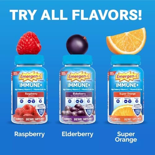 Gomitas Emergen-C Immune+ de Saúco, 750 mg de Vitamina C con Vitamina D, Zinc y Electrolitos, Suplemento para el Sistema Inmunológico, 36 piezas - imagen 6