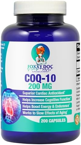 Dr. Valerie Nelson CoQ10 - Coenzima Q10 200 mg - Alta Absorción - 400 mg por 2 cápsulas - No GMO - Sin Gluten - 200 Cápsulas Veganas - Soporte - imagen 1