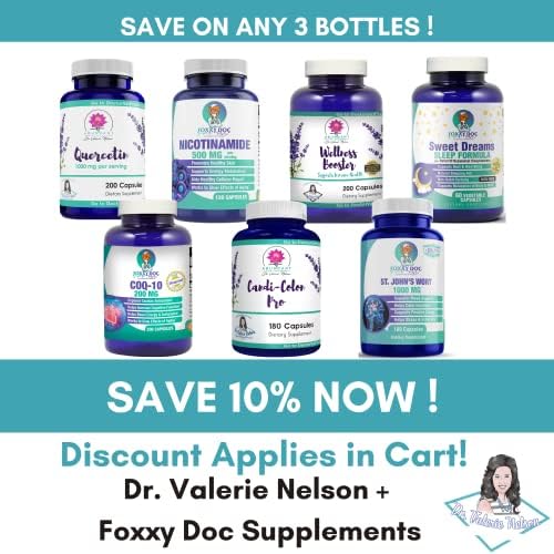 Dr. Valerie Nelson CoQ10 - Coenzima Q10 200 mg - Alta Absorción - 400 mg por 2 cápsulas - No GMO - Sin Gluten - 200 Cápsulas Veganas - Soporte - imagen 7