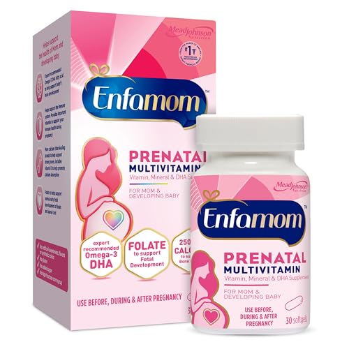 Suplemento de Vitaminas Prenatales Enfamom para Mujeres Embarazadas y Lactantes de Enfamil, 30 Softgels, Omega-3 DHA + Folato + Calcio - imagen 3