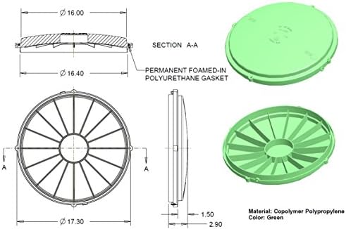 Tapa de tanque séptico Tuf-Tite de 16 - imagen 2