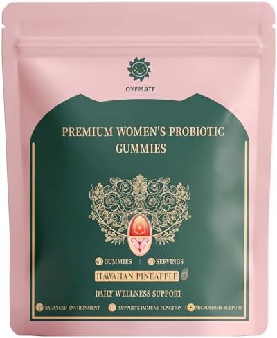 Gomitas Probióticas para Mujeres – Equilibrio de pH Femenino y Soporte de Flora Vaginal – Salud Digestiva – Veganas y Sin Gluten – Piña Hawaiana – 60 - imagen 1