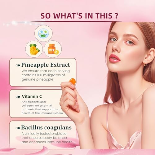 Gomitas Probióticas para Mujeres – Equilibrio de pH Femenino y Soporte de Flora Vaginal – Salud Digestiva – Veganas y Sin Gluten – Piña Hawaiana – 60 - imagen 4